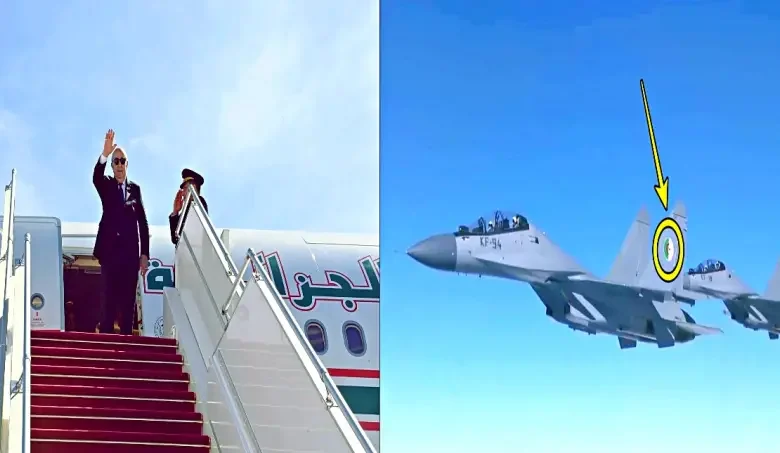 Wide Controversy After Fighter Jet Squadron Escorts Tebboune’s Plane on His Trip to Mauritania